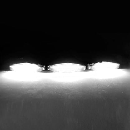 3pcs Smoked Lens White LED Grille Lights Compatible with 2014-2019 Toyota 4Runner TRD Pro Grille SR5 TRD off-road Limited TRO Pro