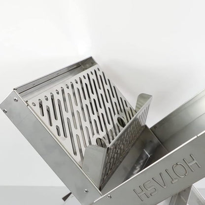 Atlas X Portable Stainless Steel Charcoal Grill - Compact & Smokeless Outdoor BBQ Grill for Camping, Tailgating, Picnics & Hiking - Lifetime Guaranteed by Hot Ash Stove