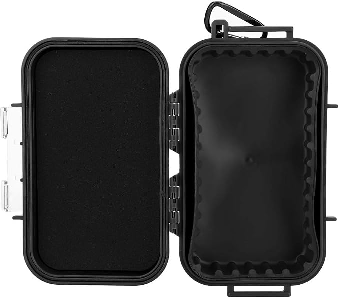 Waterproof Storage Case, Outdoor Survival Waterproof Case Shockproof Storage Case Airtight Carry Box Container for Outdoor Boating Camping(Black)