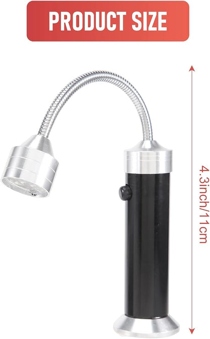 2 Pack Barbecue Grill Light Magnetic 360 Degree Adjustable BBQ Light Weather Resistant Outdoor Grill Lights BBQ Accessories Tools Set, Black