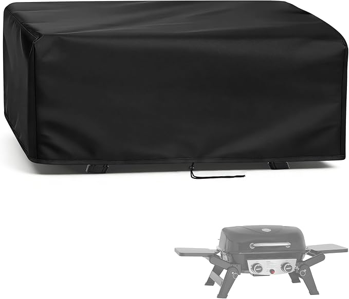Grill Cover for Royal Gourmet GT2005 2-Burner Propane Gas Grill | Outdoor Gas Grill Cover Waterproof Tabletop Grill Covers - 26" L×19" W×10" H, Black