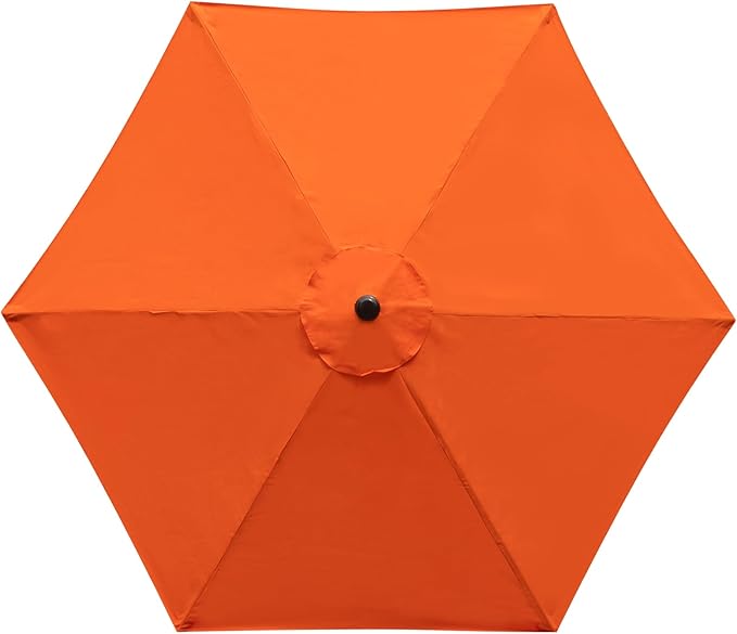 9 Feet Patio Umbrella Replacement Canopy for 6 Ribs, Market Umbrella Top, Yard Table Umbrella Top Cover,Universal Strong and Thick Umbrella Canopy,Canopy Only