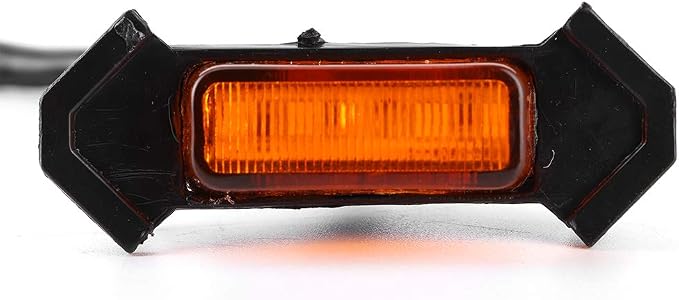 Keenso 4pcs Car Grille Light ABS LED Grille Light 12V High Brightness Front Bumper Lamp for 2016 2017 2018 2019 2020 Night Driving (Yellow Shell Yellow)