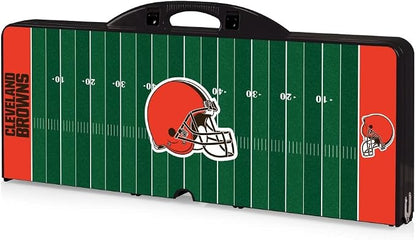 Picnic TIME NFL Football Field Folding Picnic Table, Camping Table, Outdoor Table with Umbrella Hole