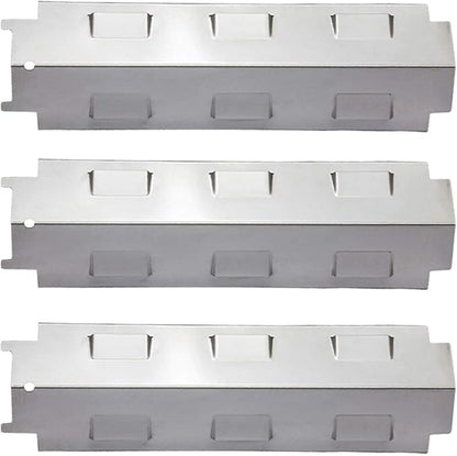 Gas Grill Heat Plate Shield Tent, Burner Cover Flame Tamer, BBQ Replacement Parts for Charbroil 463650414 463334615 461334813 Master Forge GD4215S Brinkmann, Kenmore 14 5/8 inch Set of 3 KS734