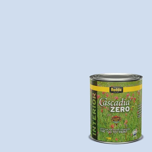 Rodda Paint CASCADIA ZERO Interior Flat Paint & Primer in One, Quart, Fluid Blue