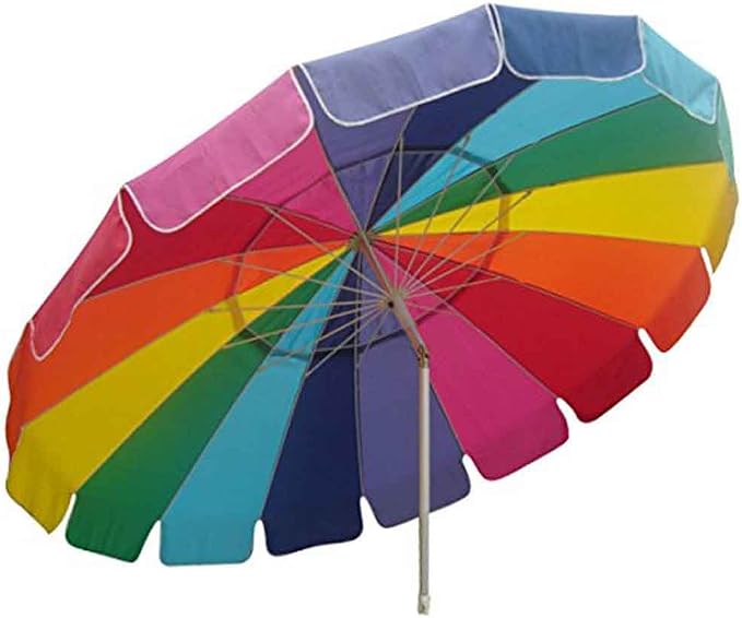 Beach Umbrella Rainbow Includes Carry Bag