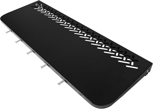 KEESHA Folding Front Table for Weber Searwood 600 XL Pellet Grill, Replacement Weber 3400109, Heavy-Duty Grill Accessories for Food Prep and Storage, 34.8" x 12.3"