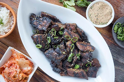 Korean BBQ Bulgogi Seasoning, 19 oz, Savory-Sweet Korean Barbecue Marinade & Dry Rub with Soy, Garlic, Ginger & Sesame, by Woodland Gourmet