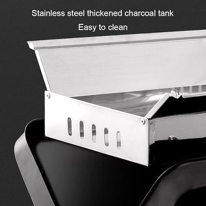 Portable barbecue grill Household outdoor barbecue grill Outdoor charcoal stainless steel barbecue utensils Foldable barbecue stove Suitable for 3-8 people