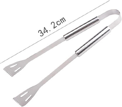 BBQ Grill Tools Set with Carry Bag Stainless Steel Barbeque Accessories for Camping & Backyard (7in1)