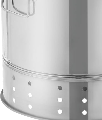 Portable Barbecue Charcoal Barrel Grill Stainless Steel Portable Compact BBQ Charcoal Grill Barrel Charcoal Grill for Camping Picnics Parties Beaches (Capacity: 20 Skewers)