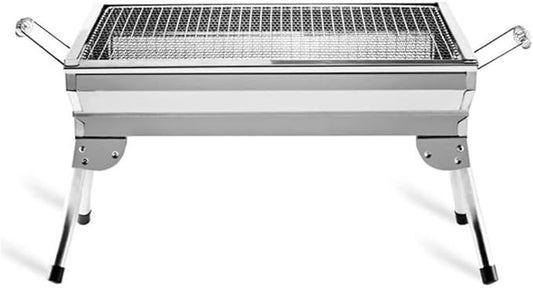 Barbecue Charcoal Grill Charcoal Barbecue BBQ Stove Portable Charcoal Grill Heavy Duty Stainless Steel Barbecue Folding Camping Grill Charcoal BBQ Grill