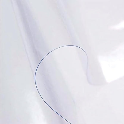 sancua Clear Plastic Table Cover Protector Waterproof Tablecloth 70x90 Inch | Vinyl PVC Rectangle Table Cloth, Oil Spill Proof Wipe Clean, For Dining Tables, Parties & Camping, Crystal Clear