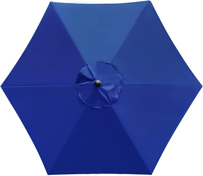 Sunnyglade 7.5ft Patio Umbrella Replacement Canopy Market Umbrella Top Outdoor Umbrella Canopy with 6 Ribs
