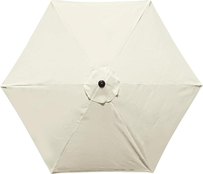 10 Feet Patio Umbrella Replacement Canopy for 6 Ribs, Market Umbrella Top, Yard Table Umbrella Top Cover,Universal Strong and Thick Umbrella Canopy,Canopy Only