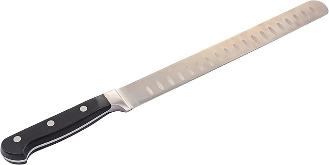 Oklahoma Joe’s Blacksmith 3‑Piece BBQ Knife Set – Full‑Tang Meat Knives with Riveted Handles & Storage Roll