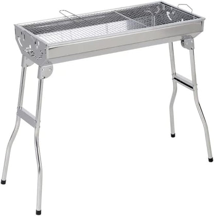 Charcoal Grill Folding Barbecue Charcoal Grill Stainless Steel Portable Lightweight Barbecue Grill BBQ Grill for Outdoor BBQ Grill