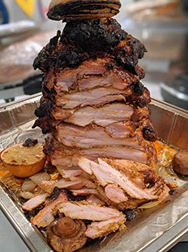 BBQ Vertical Skewer for Al Pastor chicken gyro Pan meat Hack Gaucho, for Home Made Tacos Al Pastor, Shawarma, Brazilian Churrasco,Stainless Steel, with 8 inch & 10 inch stick