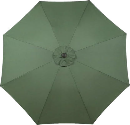 BPS Patio Umbrella Replacement Canopy for 10 ft 8 Ribs Table Umbrella, Outdoor Umbrella Replacement for Market Parasol, Canopy Only