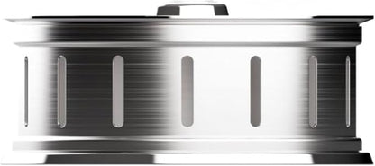 Bar B Krew Hubcap Smoker Box For Gas Grills, 5" x 2" Stainless Steel Wood Chip Smoker