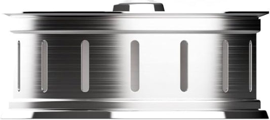 Bar B Krew Hubcap Smoker Box For Gas Grills, 5" x 2" Stainless Steel Wood Chip Smoker