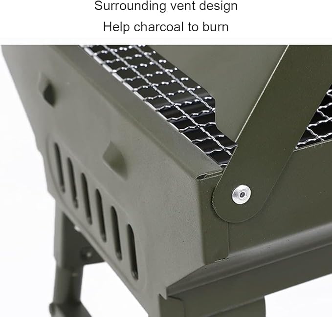 Portable Charcoal Grill for Camping BBQ Grills Outdoor Barbecue Grill Foldable Multifunctional Picnic Desktop Barbecue Rack for 3-8 People,A-1