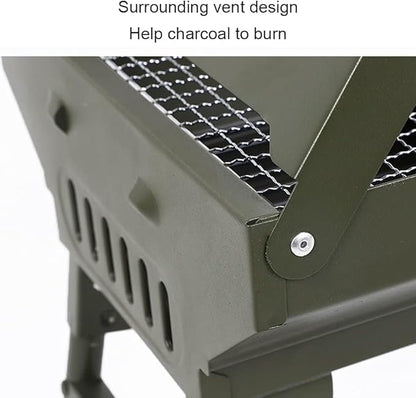 Portable Charcoal Grill for Camping BBQ Grills Outdoor Barbecue Grill Foldable Multifunctional Picnic Desktop Barbecue Rack for 3-8 People,A-1