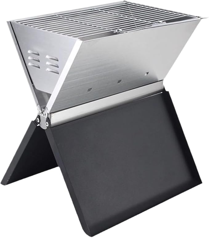 Barbecue Charcoal Grill Outdoor Portable Barbecue Grill Stainless Steel Folding Charcoal Grills for Campaing Charcoal BBQ Grill
