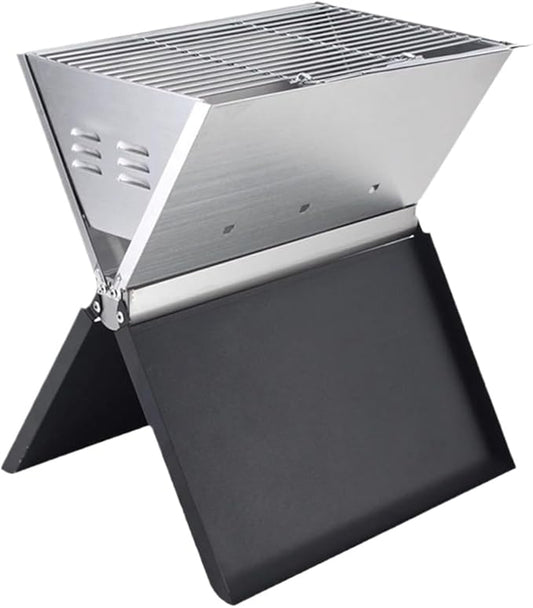 Barbecue Charcoal Grill Outdoor Portable Barbecue Grill Stainless Steel Folding Charcoal Grills for Campaing Charcoal BBQ Grill