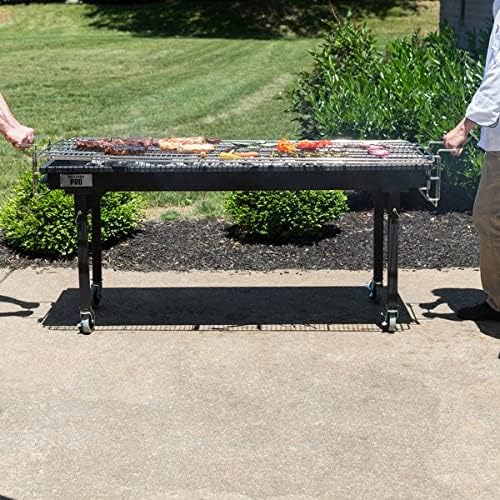 Backyard Pro CHAR60 60" Heavy-Duty Steel Charcoal Grill with Removable Legs and Cover