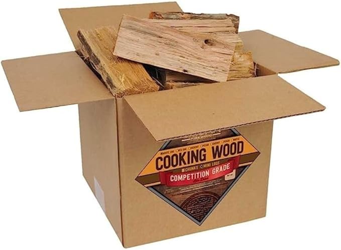 Smoak Firewood’s Cooking Wood Mini Splits - USDA Certified Kiln Dried Wood for Pizza Ovens, Grills, Smokers an BBQing (8inch Pieces, 8-10lbs 729 Cubic in – Pecan)
