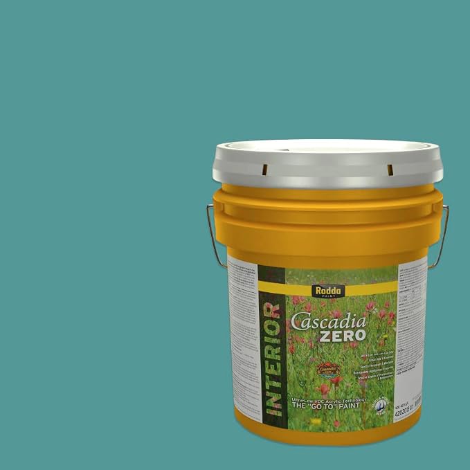 Rodda Paint CASCADIA ZERO Interior Satin Paint & Primer in One, 5-Gallon, Atmosphere
