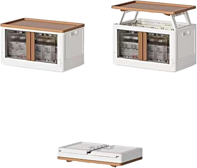 Portable Folding Camping Table with Storage Box, Outdoor Picnic Table