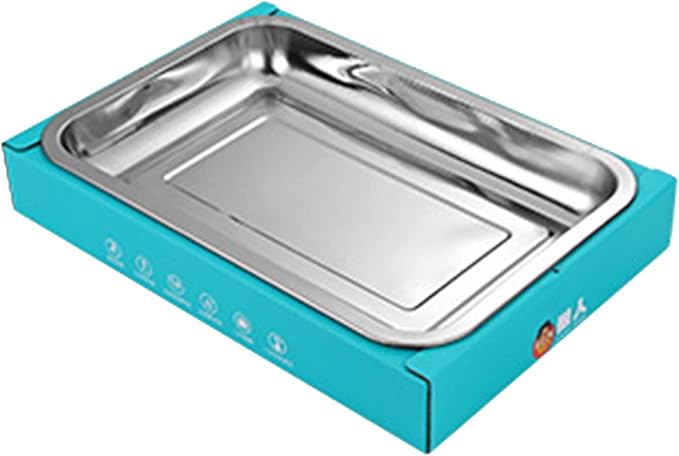 Portable and Compact Disposable Charcoal Grill - Detachable Stainless Steel BBQ Smoker Grill for Outdoor Camping(Blue)