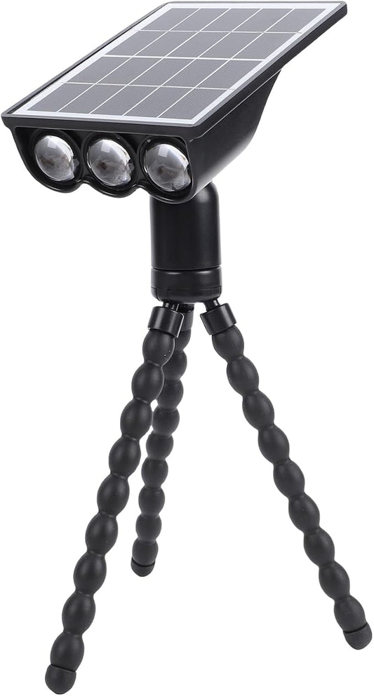 SUNGOOYUE Solar Lights Outdoor, Octopus Style, 2 Lighting Modes, Grill Stand, Flexible Octopus Tripod Light for Terrace, Fence, Garden, Camping, Patio
