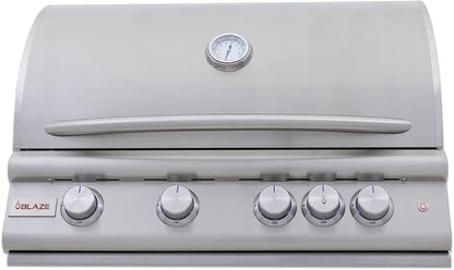 Blaze Gas Grill | 32-inch Built-in Natural Gas Grill | 4 Burner BBQ | Premium Outdoor Kitchen Grilling Experience | Best in Class Warranty | LTE+ | BLZ-4LTE3-NG