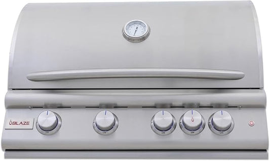 Blaze Gas Grill | 32-inch Built-in Natural Gas Grill | 4 Burner BBQ | Premium Outdoor Kitchen Grilling Experience | Best in Class Warranty | LTE+ | BLZ-4LTE3-NG