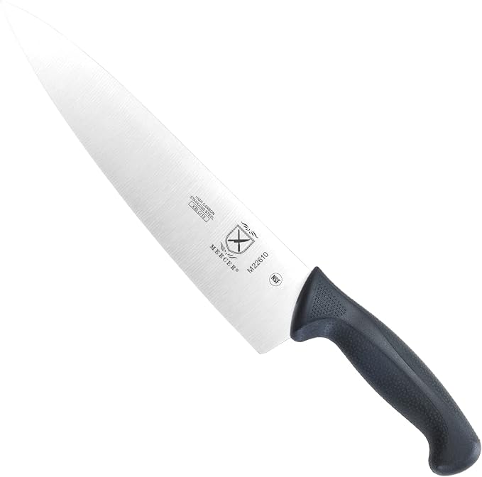 Mercer Culinary M22610 Millennia Black Handle, 10-Inch, Chef's Knife