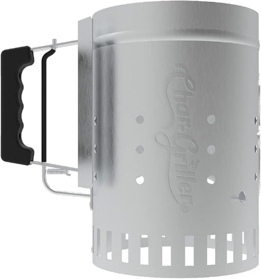 Char-Griller Charcoal Chimney Starter + Masterbuilt Lump Charcoal (16 lbs)