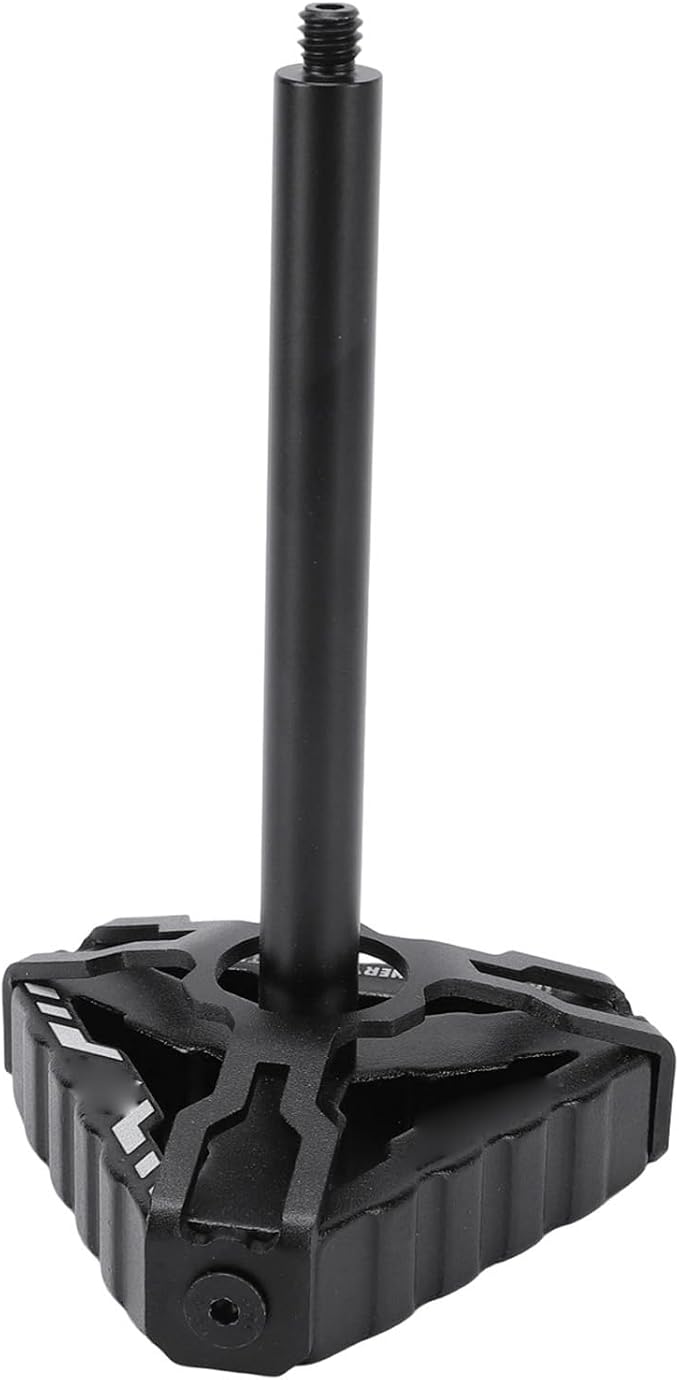 Keenso Outdoor Camping Lamp Stand Aluminum Alloy Camping Light Holder with Triangular Base Portable Light Support for Hiking Picnic Backpacking Fishing Garden BBQ