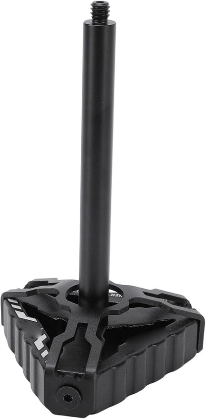 Keenso Outdoor Camping Lamp Stand Aluminum Alloy Camping Light Holder with Triangular Base Portable Light Support for Hiking Picnic Backpacking Fishing Garden BBQ