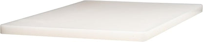 Winco 12" x 18" White Heavy-Duty Plastic Cutting Board (Set of 6) | Dishwasher safe, Stain resistant, Minimizes dulling, Great for Charcuterie, Cheese, Appetizers and Buffet Displays