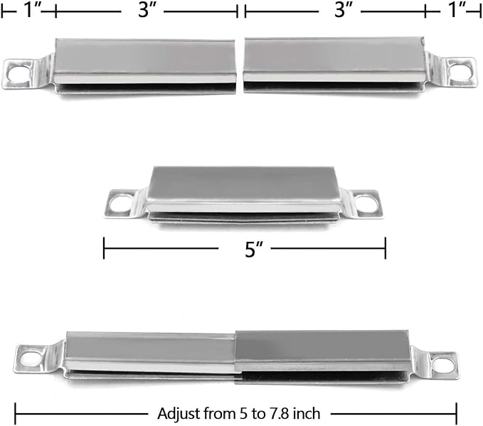 Hongso Grill Replacement Parts for Charbroil Performance 5 Burners 463347519 463275517 463347518 463243519 463373019 463243518 463373319 463275717 Gas Models, Heat Plates, Burner Tubes, Crossover Tube