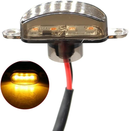 Genuine 3X for Ford F150 Raptor Style Amber Smoked LED Front Grille Grill Running Lights Genuine OEM Replacement