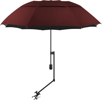 XLINGZA UPF 50+ Beach Umbrella with Adjustable Universal Clamp