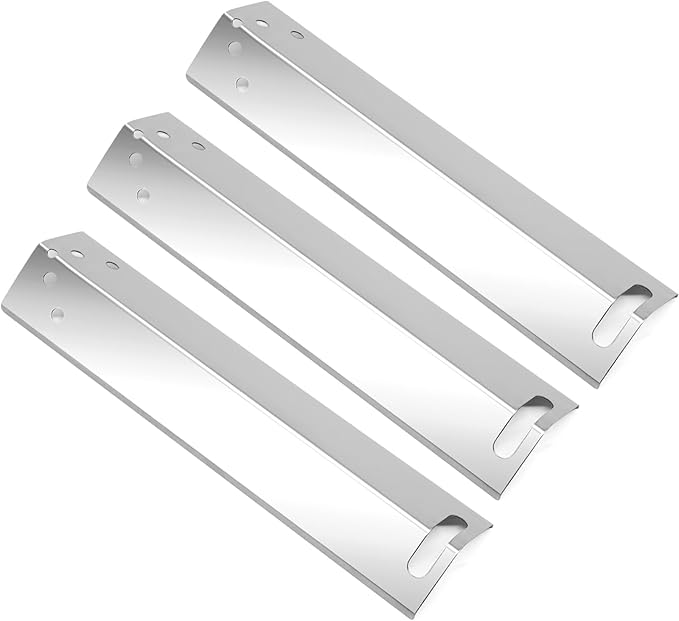 Criditpid Grill Replacement Parts for 3-Burner Walmart Expert Grill XG10-101-002-02, Stainless Steel Heat Plates for Expert Grill Parts GBC2016WRS, 3-Pack.
