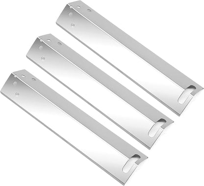 Criditpid Grill Replacement Parts for 3-Burner Walmart Expert Grill XG10-101-002-02, Stainless Steel Heat Plates for Expert Grill Parts GBC2016WRS, 3-Pack.