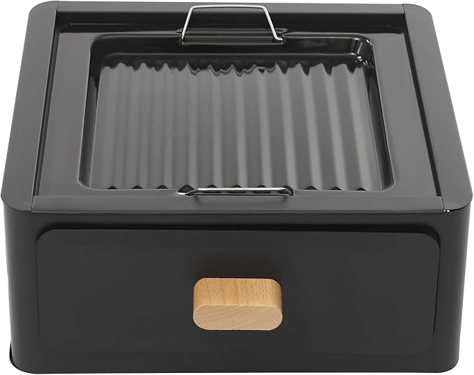 Portable Charcoal Grill, Small Tabletop BBQ Grill Household Barbecue Stove, Legs Foldable Barbeque Grill Set w/Charcoal Basin Furnace Body Baking Tray Grill Mesh, for Outdoor Camping and Picnics