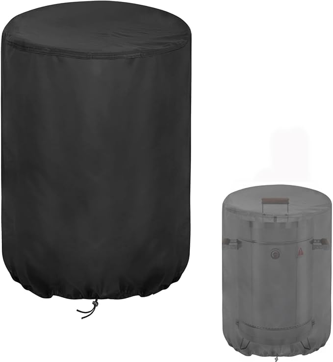 Smoker Cover Fit for INGRILL 3-in-1 Stainless Steel Smoker | Barrel Grill Cover, Waterproof Portable Charcoal BBQ Covers for Camping, Backyard & Home BBQ- 15.4" D x 29" W